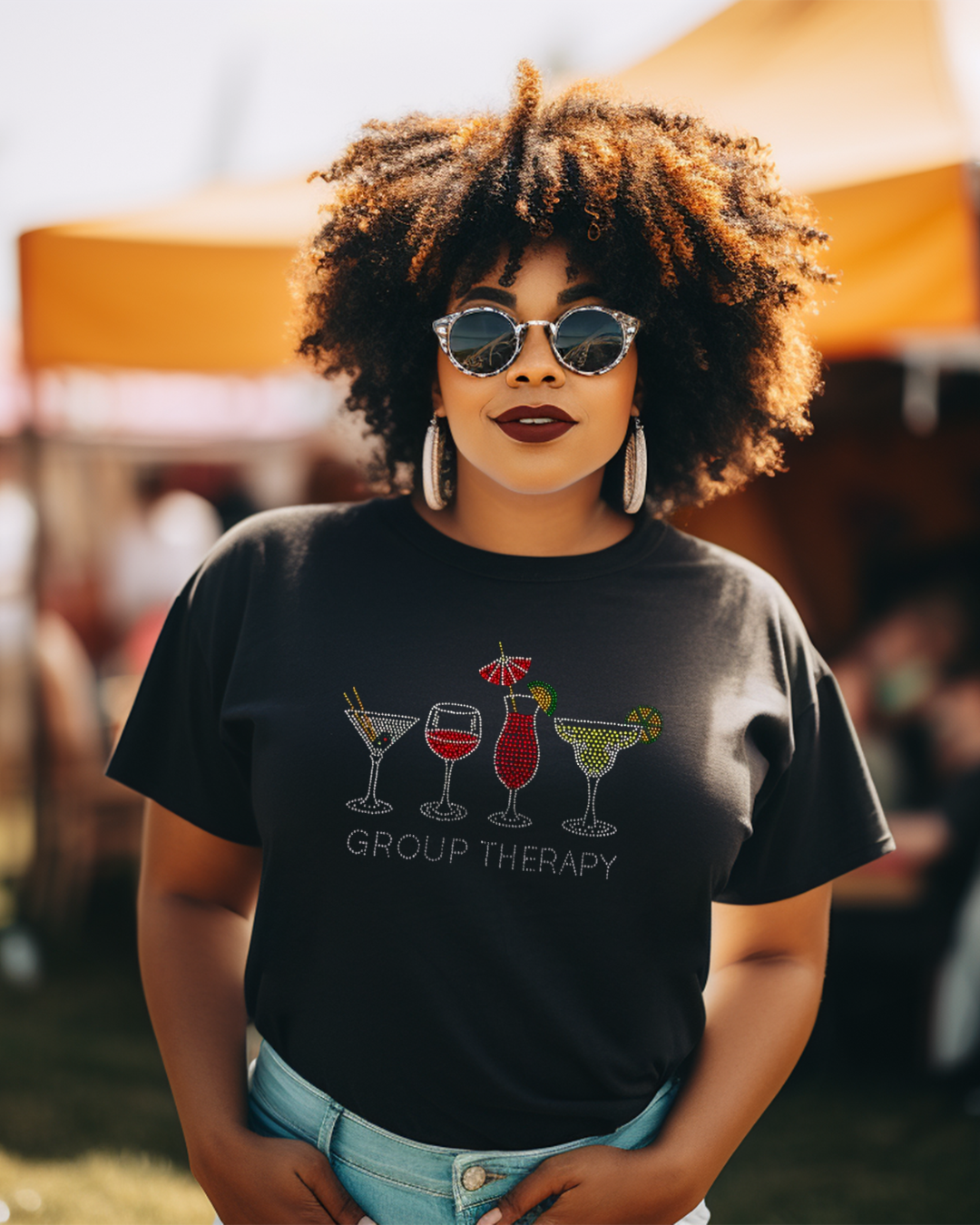 Group Therapy Rhinestone T-Shirt