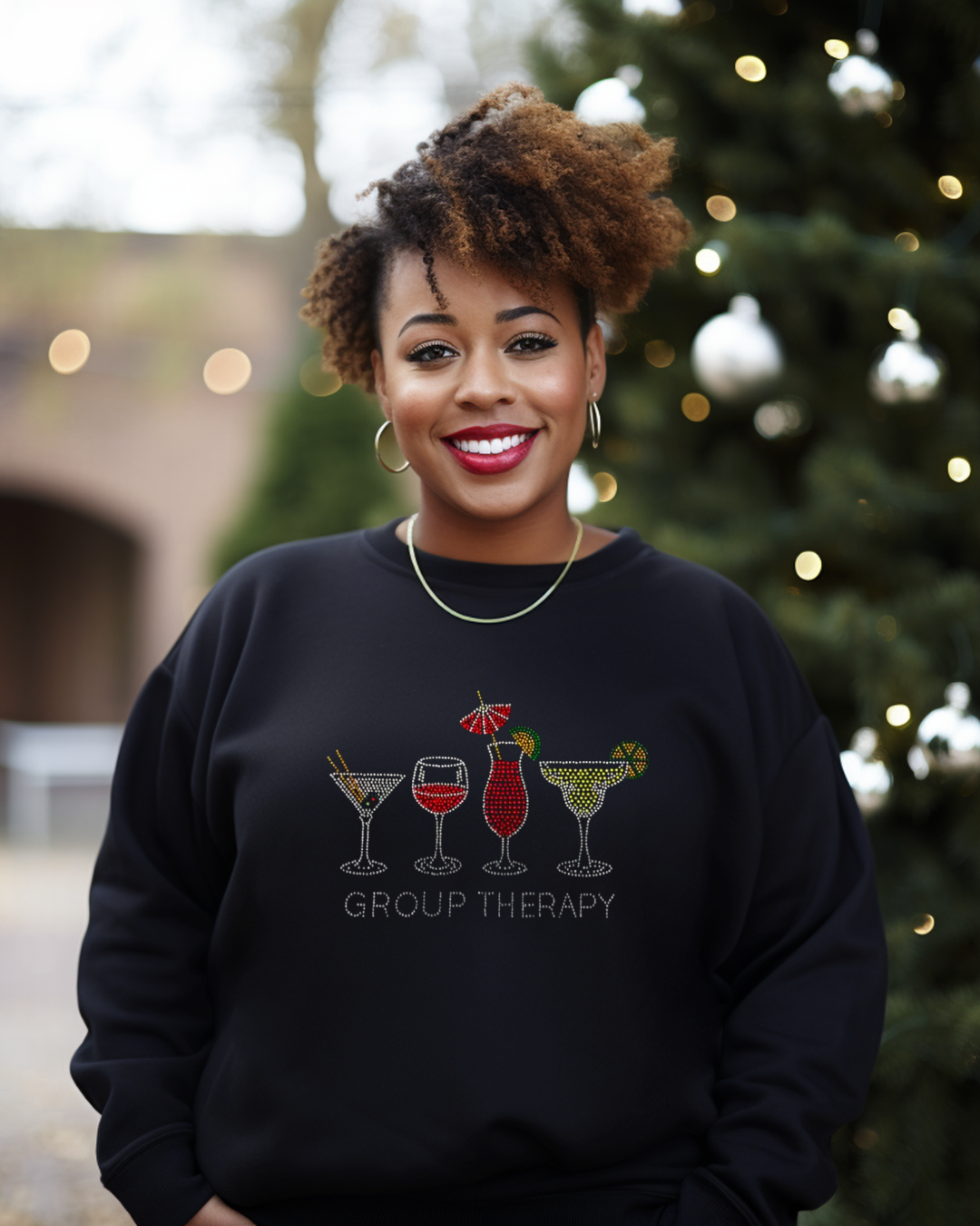 Group Therapy Rhinestone Sweatshirt