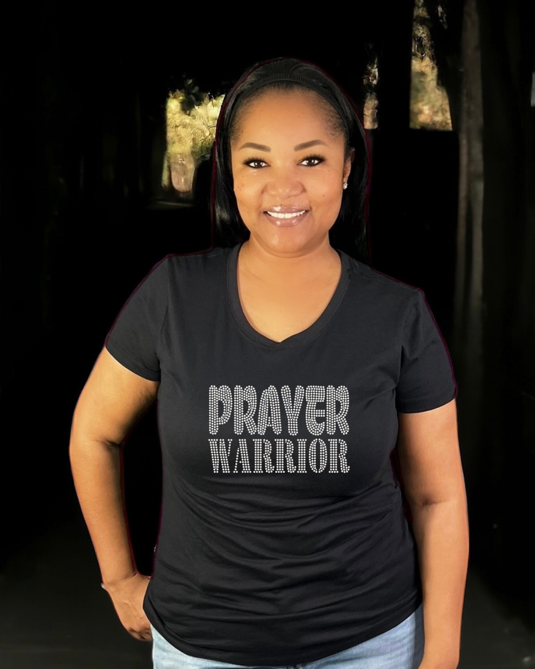 Prayer Warrior Rhinestone T-Shirt