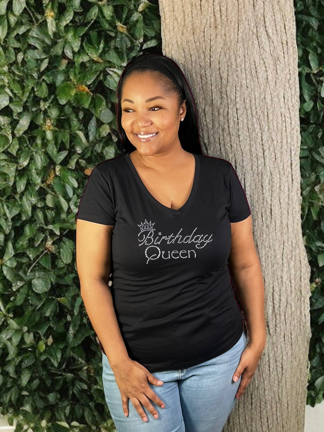 Birthday Queen Bling T-Shirt