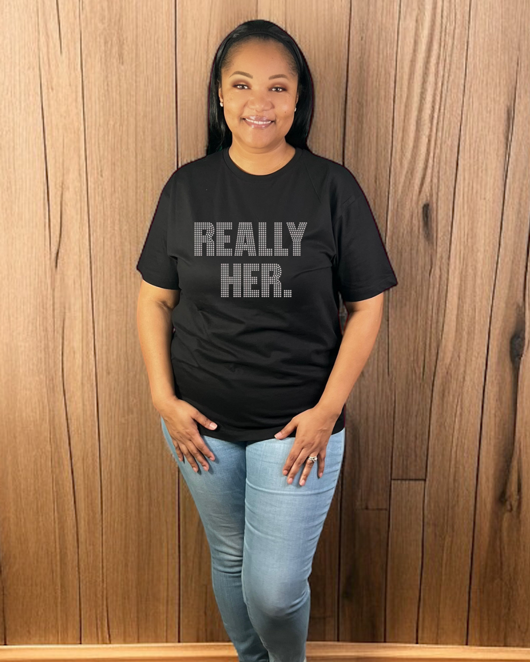 Really Her Rhinestone T-Shirt