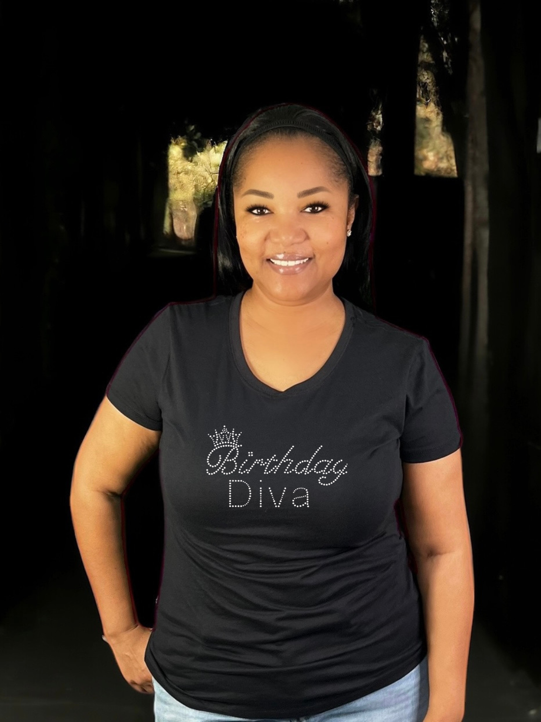 Birthday Diva Bling T-Shirt