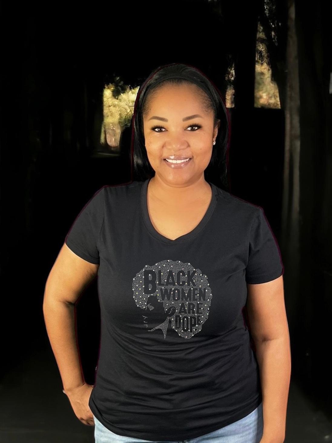 Black Women Are Dope Rhinestone T-Shirt