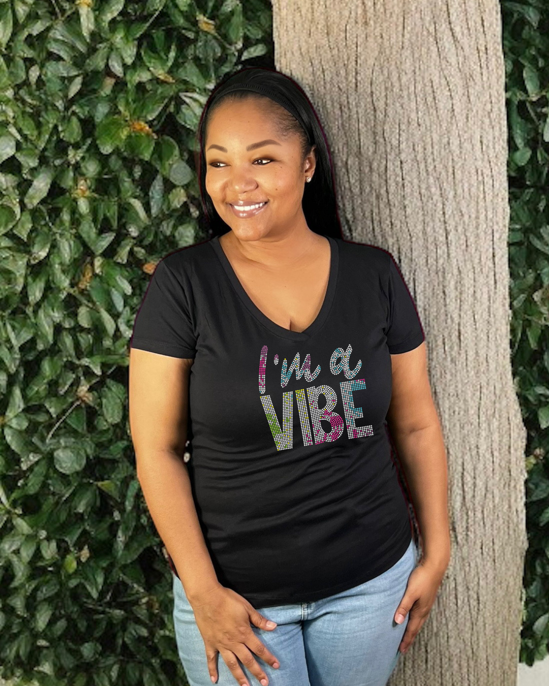 I'm a Vibe Rhinestone T-Shirt