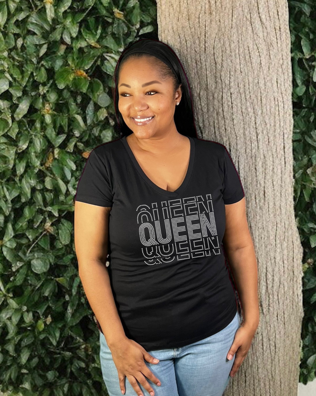 Queen Rhinestone T-Shirt