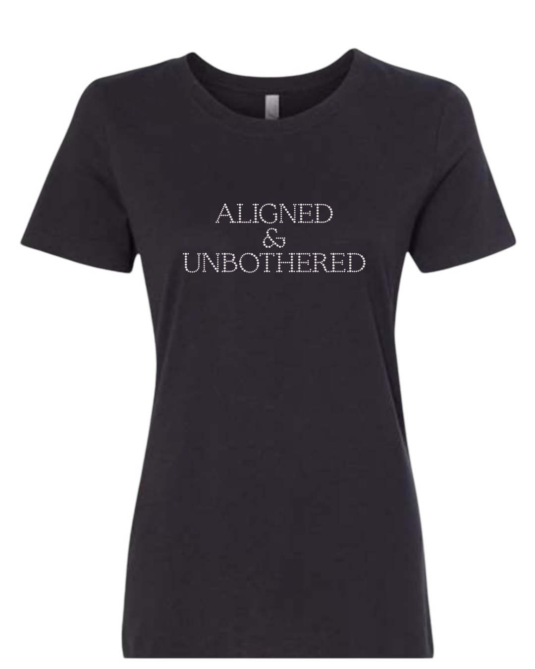 Aligned & Unbothered Rhinestone T-Shirt