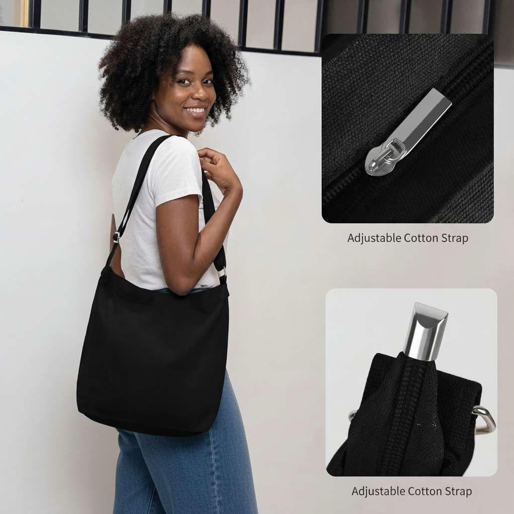 Gifted By Mindset Rhinestone Crossbody Tote Bag