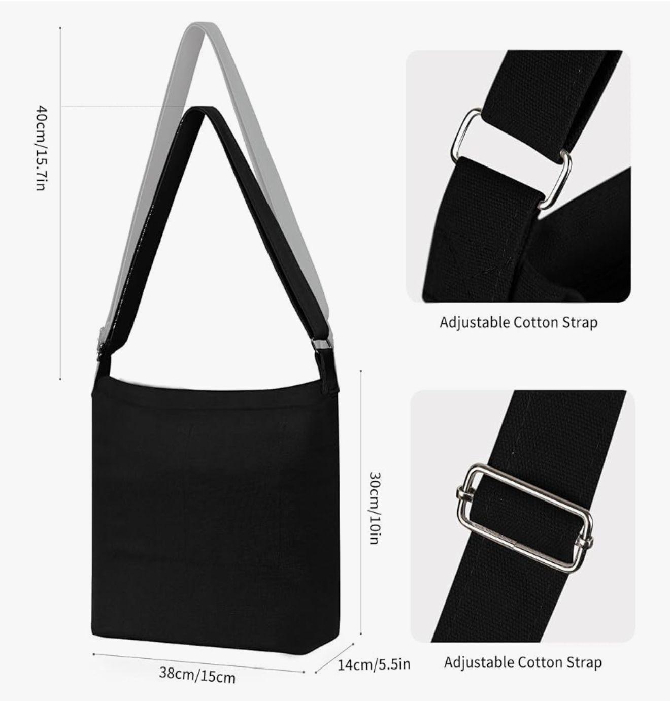 Gifted By Mindset Rhinestone Crossbody Tote Bag
